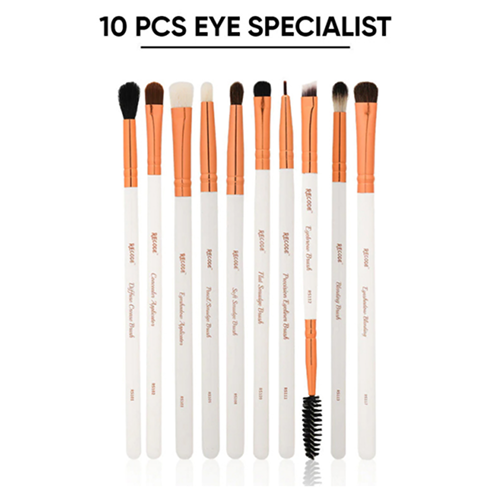 Brush 10-pcs Set with Premium Rose Gold Pouch
