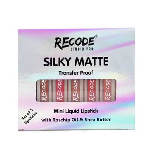 RECODE 5 SILKY MATTE MINI LIQUID LIPSTICKS - 6.25 ML (1.25ML X 5)